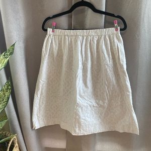 White lace J.Crew skirt
